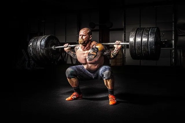Weight lifted dead lifting a heavy load